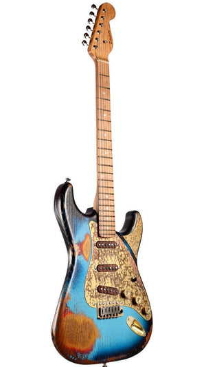 Paoletti Stratospheric Loft SSS Relic Blue #171222 - Paoletti - Heartbreaker Guitars