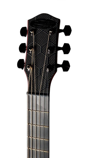 McPherson Carbon Fiber Blackout Touring Red w/ Honeycomb Finish #11177 - McPherson Guitars - Heartbreaker Guitars