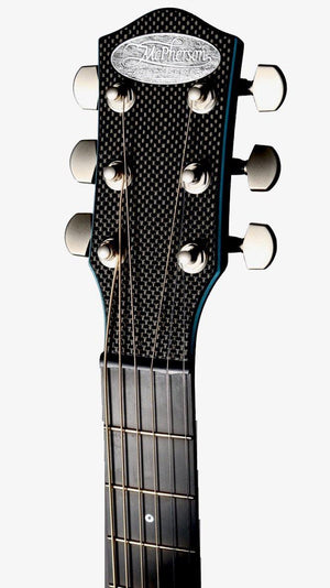 McPherson Carbon Fiber Touring Original Pattern w/ Blue Binding & Satin Pearl Hardware #11157 - McPherson Guitars - Heartbreaker Guitars
