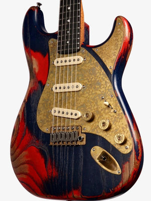 Paoletti Stratospheric Loft SSS Buffalo Blue and Red #201222 - Paoletti - Heartbreaker Guitars
