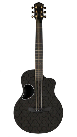 McPherson Carbon Fiber Touring Honeycomb Silver with Gold Hardware #10674 - McPherson Guitars - Heartbreaker Guitars