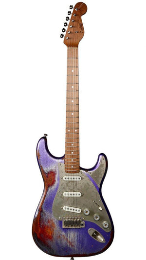 Paoletti Stratospheric Loft SSS Firemist Purple #130821 - Paoletti - Heartbreaker Guitars
