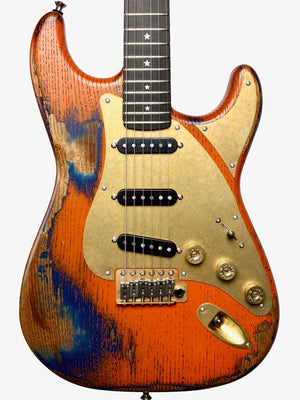 Paoletti Stratospheric Loft SSS Chicago Orange #201322 - Paoletti - Heartbreaker Guitars
