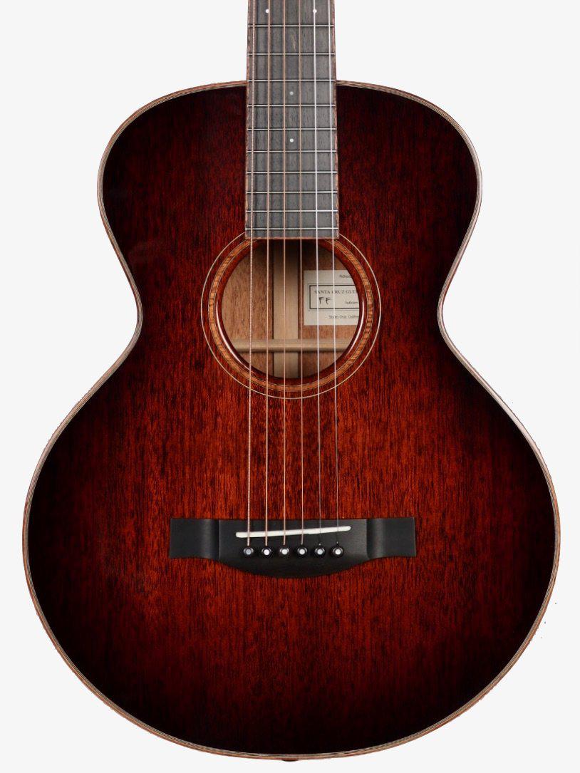 Santa Cruz Firefly Custom Mahogany Dark Burst Finish #283 - Santa Cruz Guitar Company - Heartbreaker Guitars