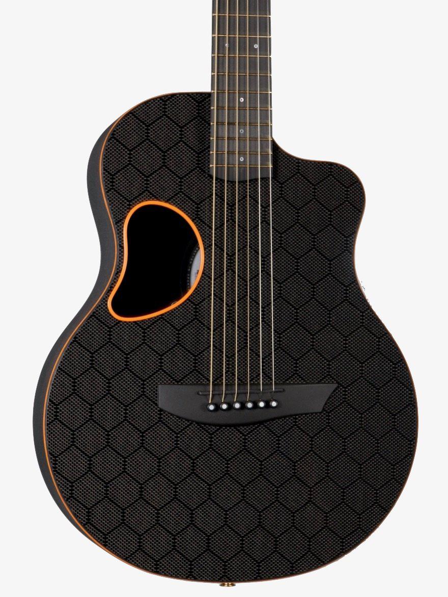 McPherson Touring Carbon Fiber Orange Honeycomb Gold Hardware 2020 #10646 - McPherson Guitars - Heartbreaker Guitars
