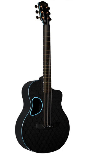 McPherson Carbon Fiber Touring Blue w/ Gold Hardware & Honeycomb Finish #11154 - McPherson Guitars - Heartbreaker Guitars