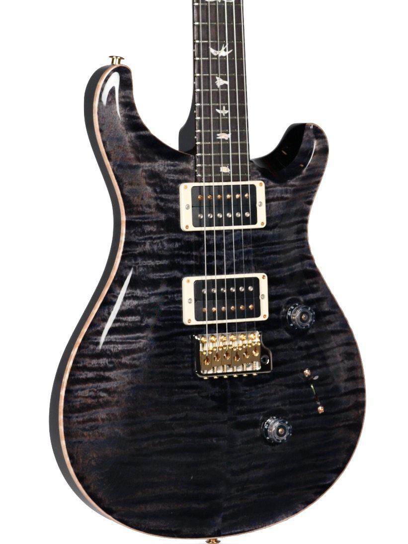 PRS Custom 24 Black Grey Black 10 Top Hybrid Package Pattern Thin #333440 - Paul Reed Smith Guitars - Heartbreaker Guitars
