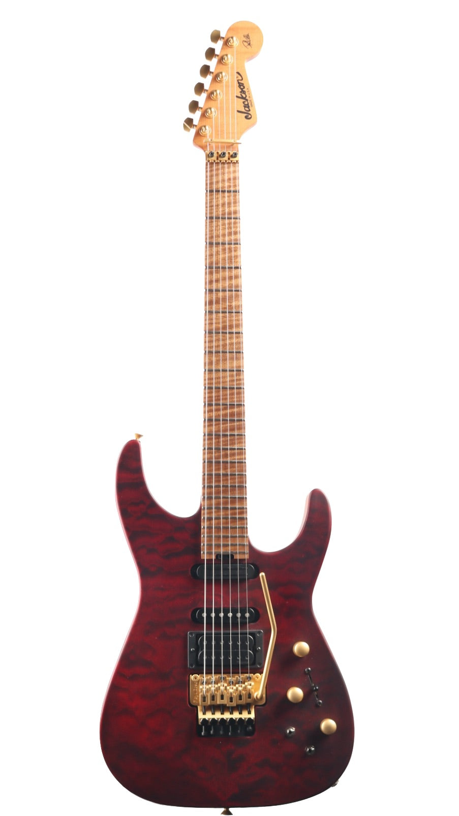 Jackson Custom Shop USA Signature Phil Collen PC1 Satin Transparent Red #13566 (Pre-Owned)