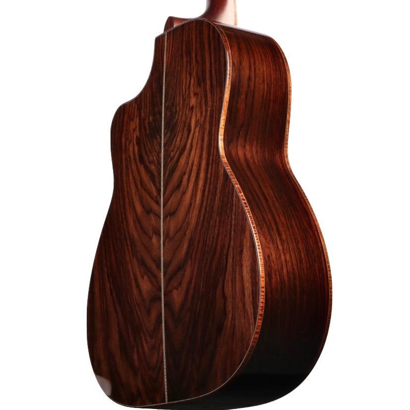 Huss and Dalton CM Custom Italian Bearclaw Spruce / Master Grade Figured Indian Rosewood #6121 - Huss & Dalton Guitar Company - Heartbreaker Guitars