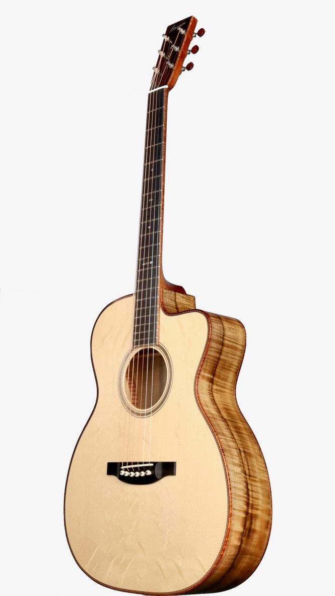 Bourgeois OMC DB Signature Aged Tone Bearclaw Italian Spruce / Myrtle #9626 - Bourgeois Guitars - Heartbreaker Guitars