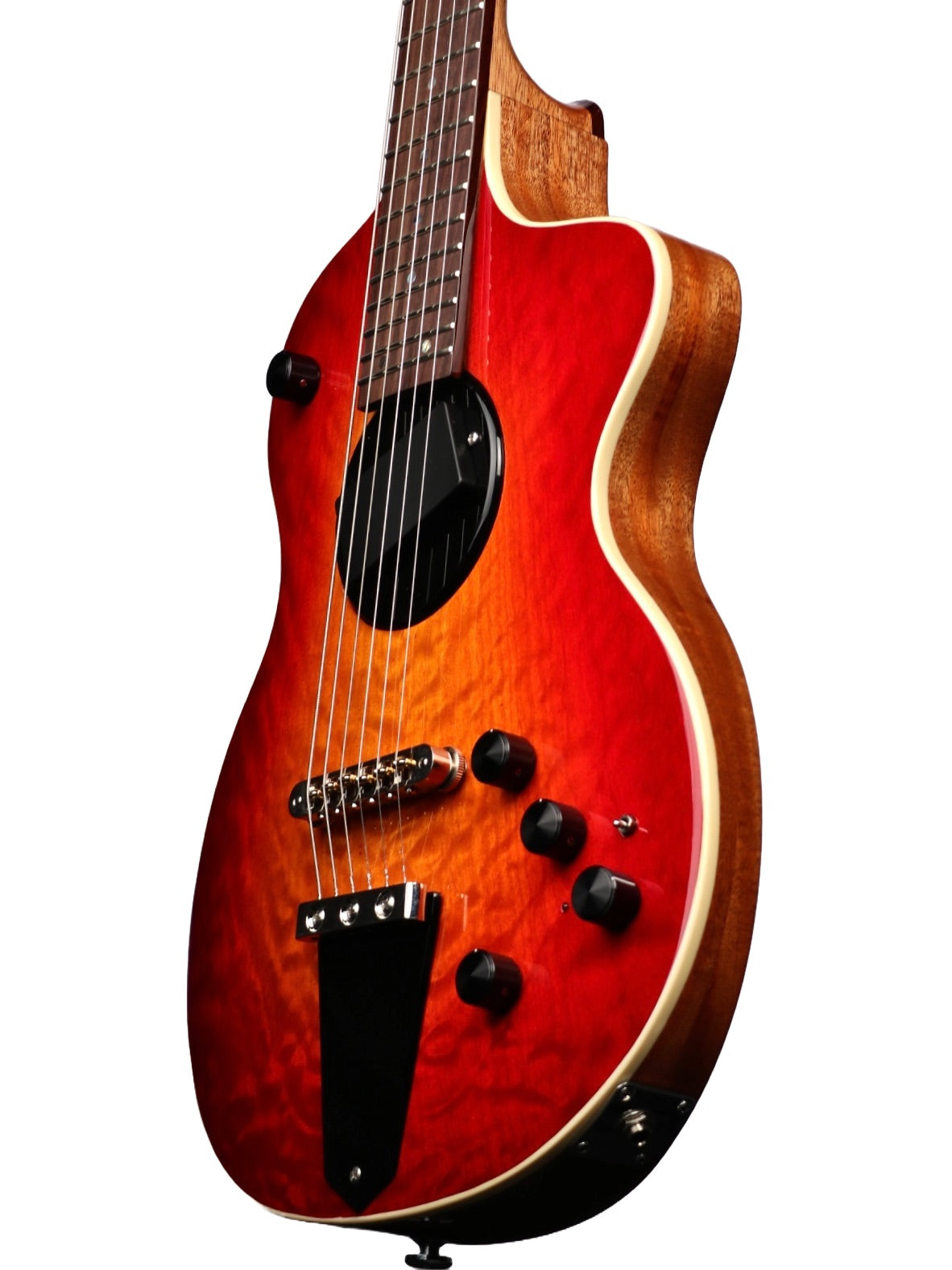 Rick Turner Model 1 Custom Cherry Burst Figured Maple Top #6141