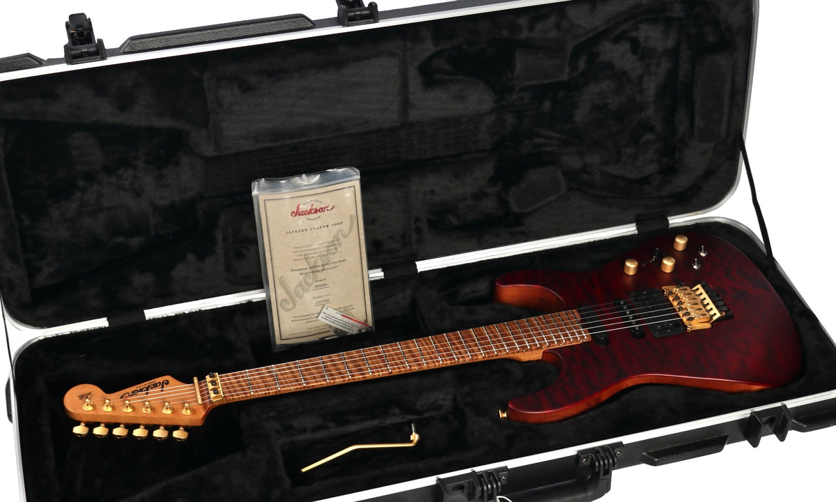 Jackson Custom Shop USA Signature Phil Collen PC1 Satin Transparent Red #13566 (Pre-Owned)