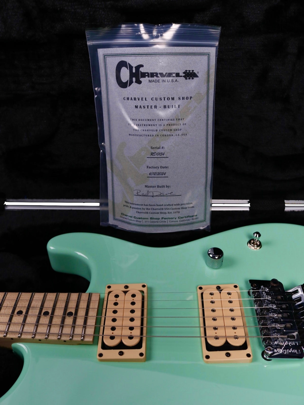 2024 Charvel Custom Shop "Red Dave" Master Built San Dimas Surf Green (Pre-Owned - Mint) #RD0154