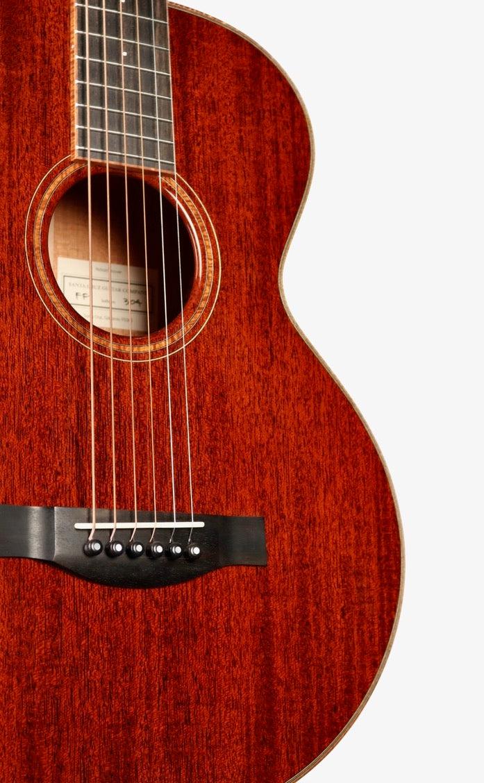 Santa Cruz Firefly Custom All Mahogany with Koa Binding #304 - Santa Cruz Guitar Company - Heartbreaker Guitars