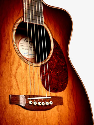 Bourgeois OMC DB Signature Dark Burst Aged Tone Figured Bearclaw Spruce / Hawaiian Koa #9392 - Bourgeois Guitars - Heartbreaker Guitars