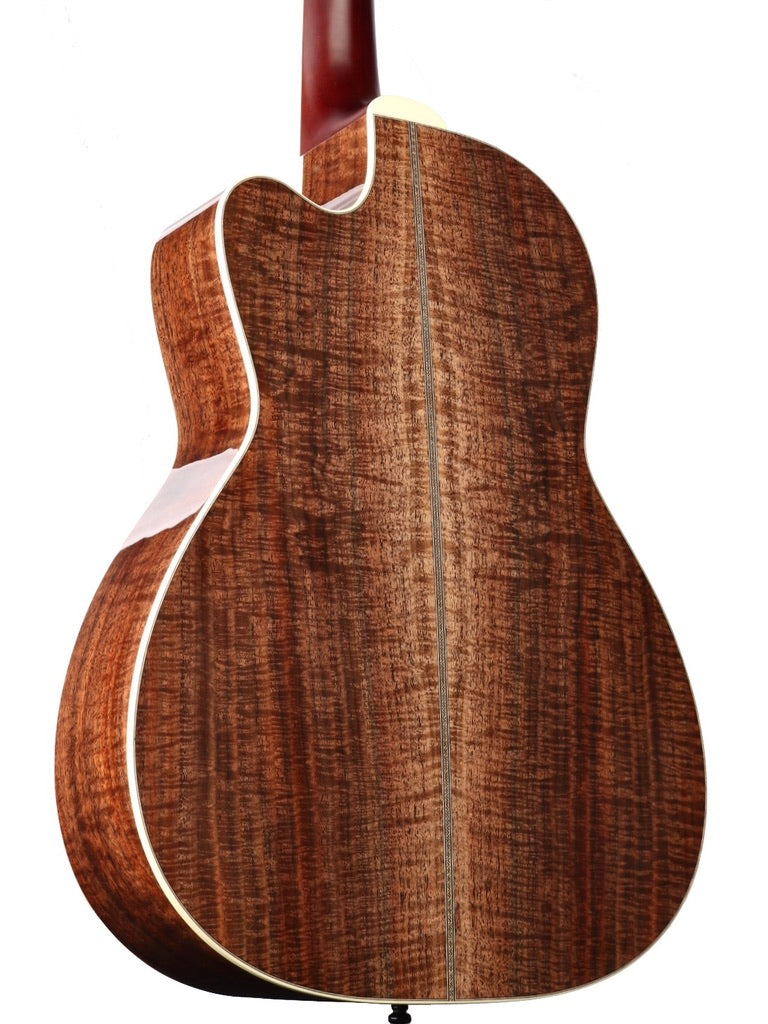 Santa Cruz OO Custom Cutaway Bearclaw Italian Spruce / Highly Figured Walnut #1255