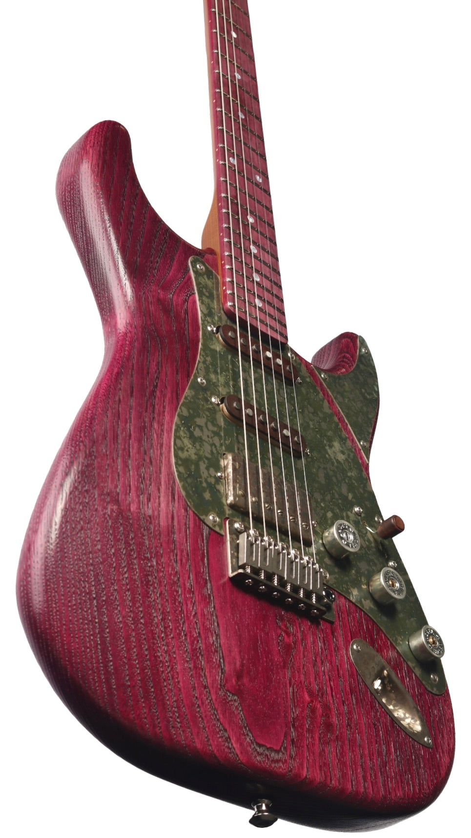 Paoletti Alfa Amaranth Chianti Wine HSS with Walnut Pickups #313426