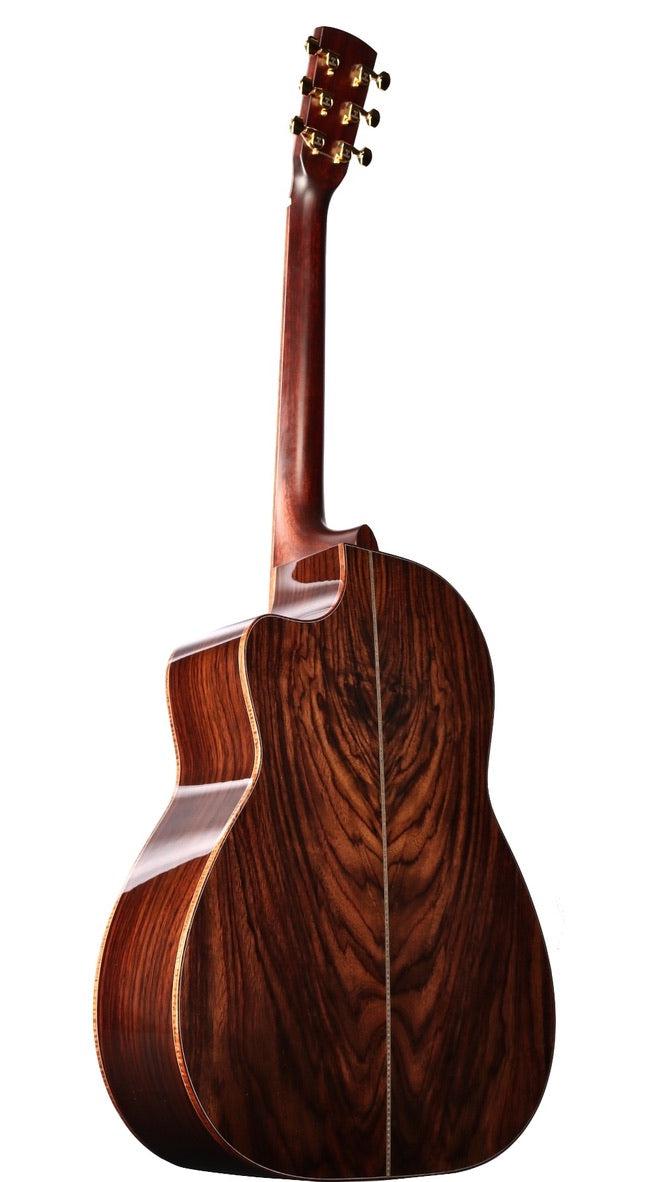 Huss and Dalton CM Custom Italian Bearclaw Spruce / Master Grade Figured Indian Rosewood #6121 - Huss & Dalton Guitar Company - Heartbreaker Guitars