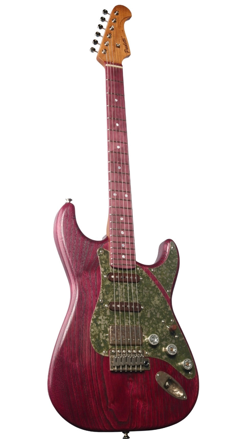 Paoletti Alfa Amaranth Chianti Wine HSS with Walnut Pickups #313426