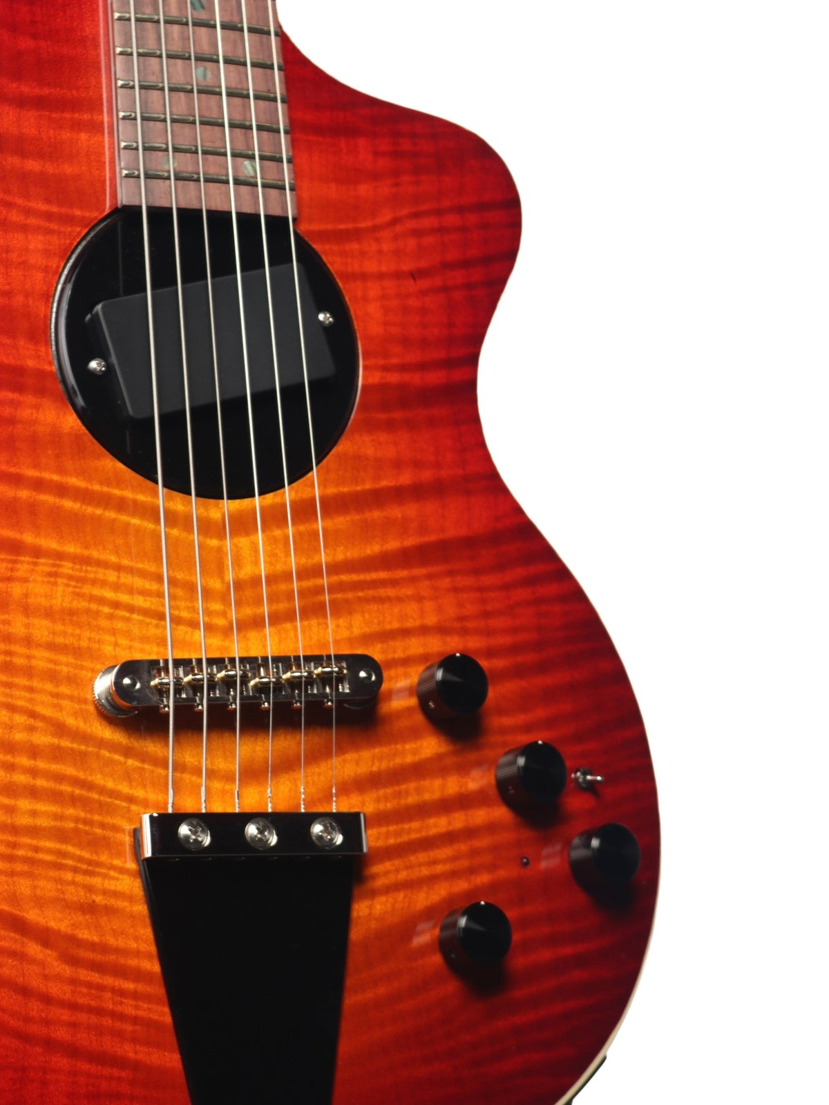 Rick Turner Model 1 Custom Cherry Burst Figured Maple Top w/ Full Electronics Package #6208