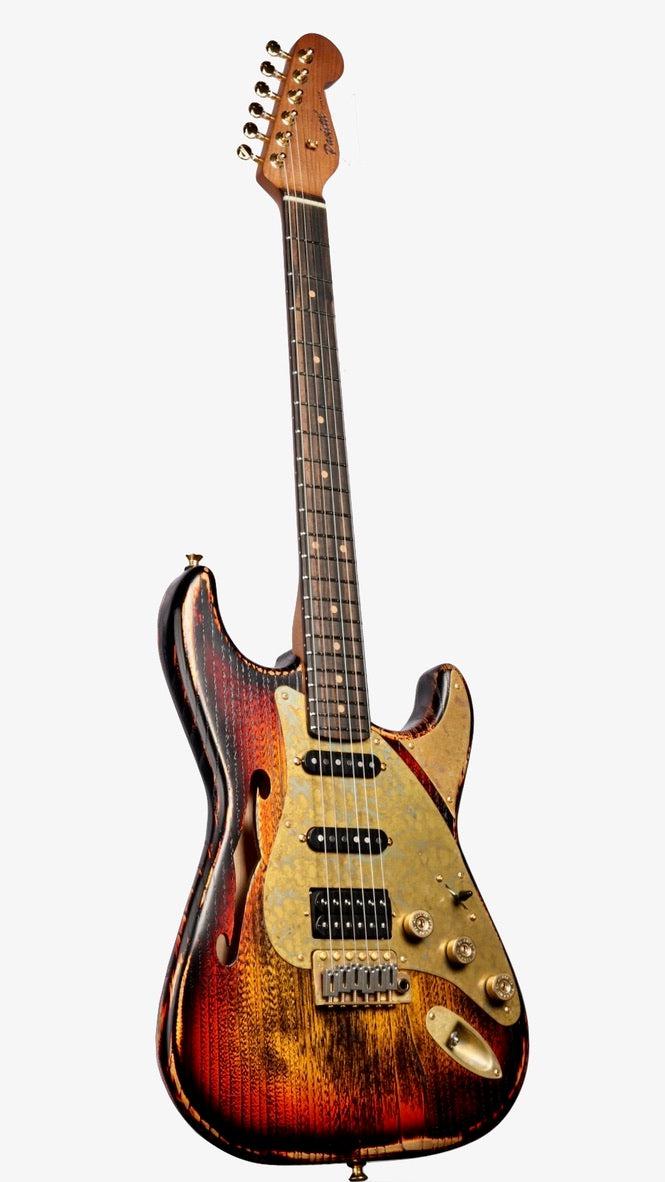 Paoletti Alfa Lounge HSS Heavy Black NAMM 2024 Edition #238023 - Paoletti - Heartbreaker Guitars