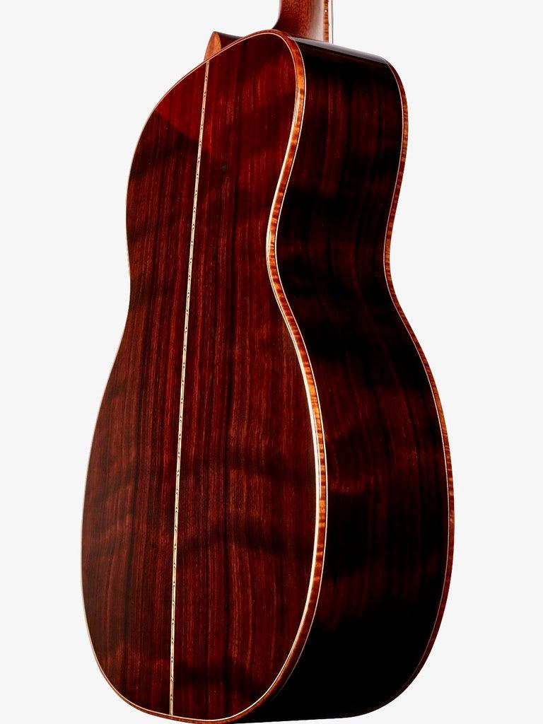 Bourgeois DB Signature Deluxe Single O Aged Tone Adirondack / Figured Indian Rosewood #9571 - Bourgeois Guitars - Heartbreaker Guitars
