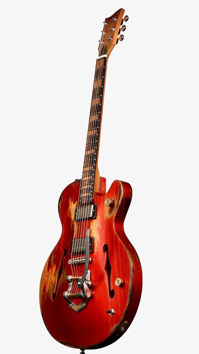 Paoletti 500 Lounge HH Heavy Candy Apple Red #235023 - Heartbreaker Guitars