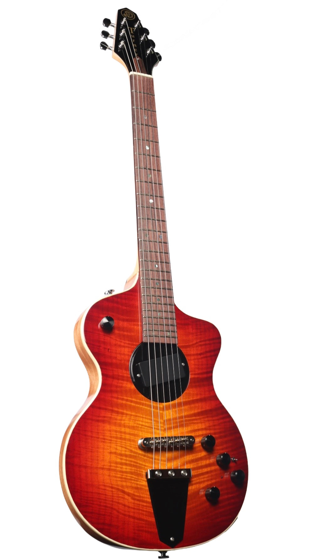 Rick Turner Model 1 Custom Cherry Burst Figured Maple Top w/ Full Electronics Package #6208