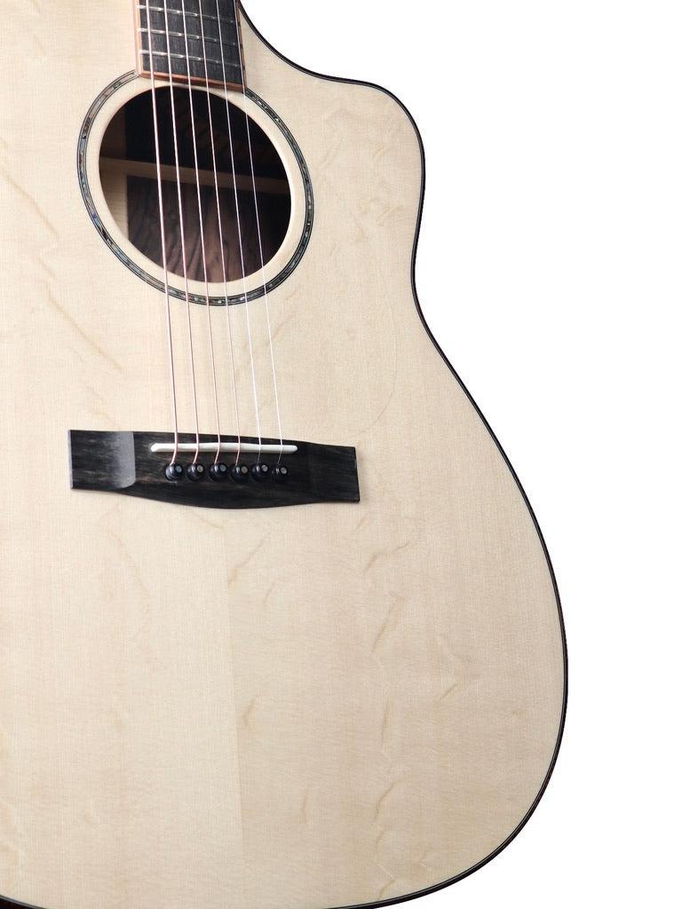 Huss and Dalton CM Custom Italian Bearclaw Spruce / Master Grade Figured Indian Rosewood #6121 - Huss & Dalton Guitar Company - Heartbreaker Guitars