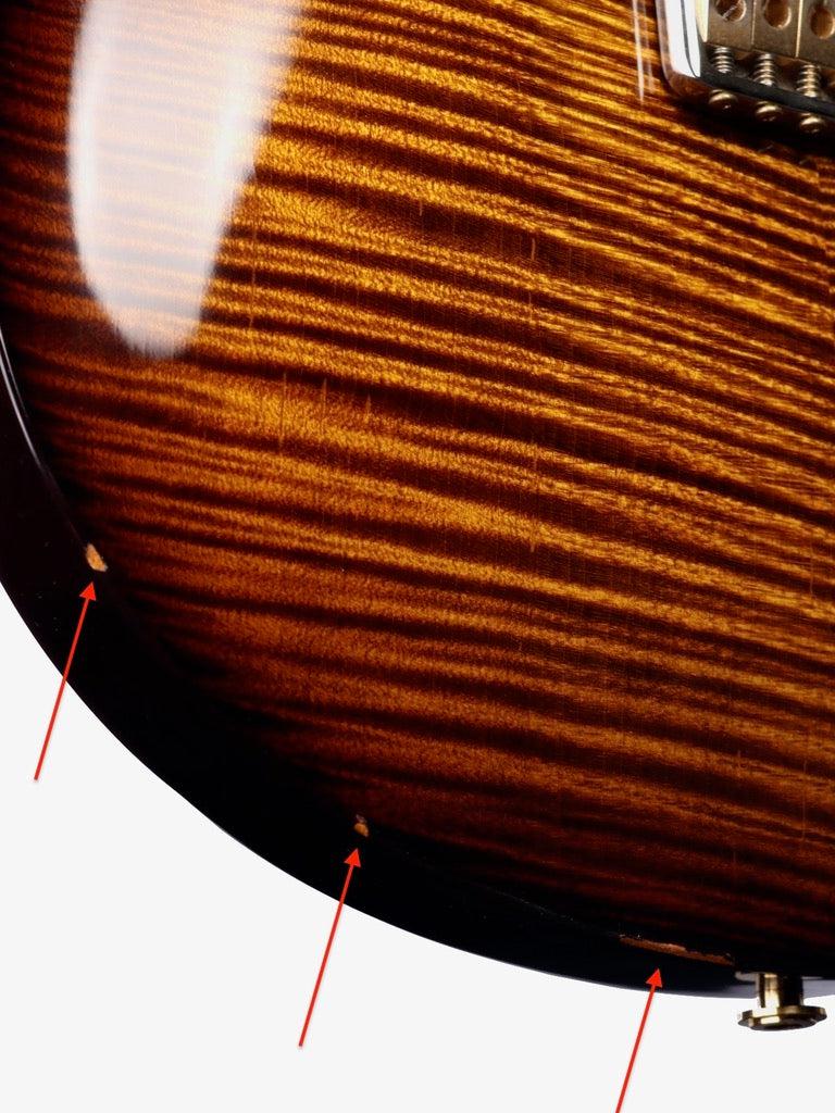 2020 PRS Custom 24 10 Top Black Gold Burst  (Pre-Owned) - Paul Reed Smith Guitars - Heartbreaker Guitars