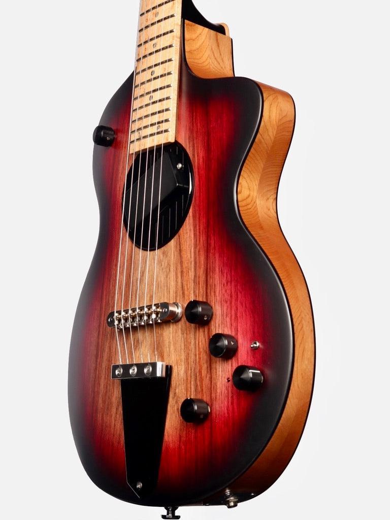 Rick Turner Model 1 Ltd. Edition Satin Black Acacia Burst "Heartbreaker Featherweight" #15 - Rick Turner Guitars - Heartbreaker Guitars