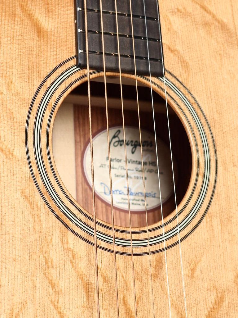 Bourgeois Guitars Piccolo Parlor Aged Tone Bearclaw Spruce / Panamanian Rosewood #10198 - Bourgeois Guitars - Heartbreaker Guitars