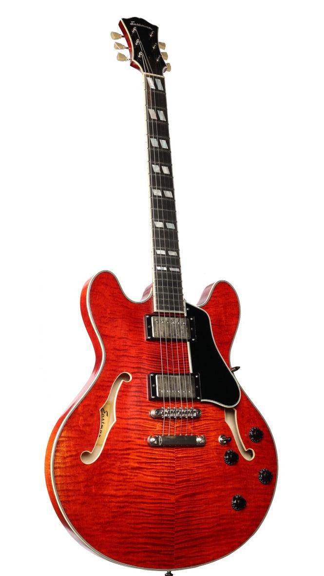 T59v Thinline Laminate - red Semi-hollow electric guitar Eastman