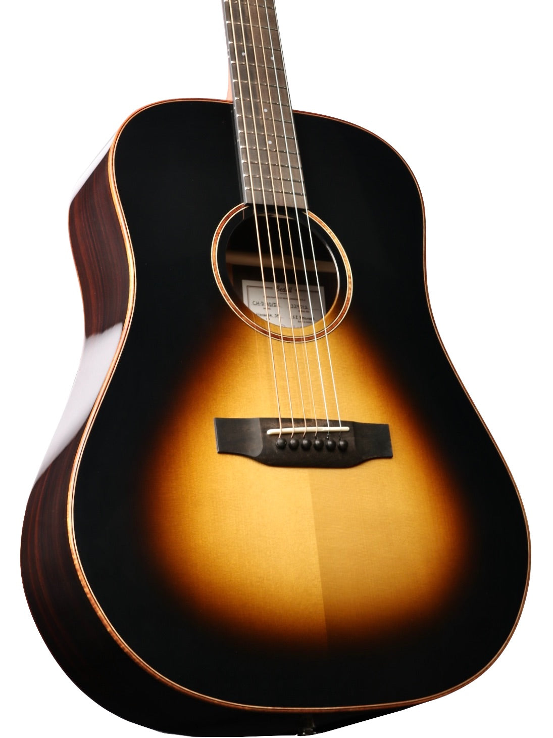 Bedell Coffee House Dreadnought Adirondack Spruce / East Indian Rosewood with K&K Pure Mini #324012