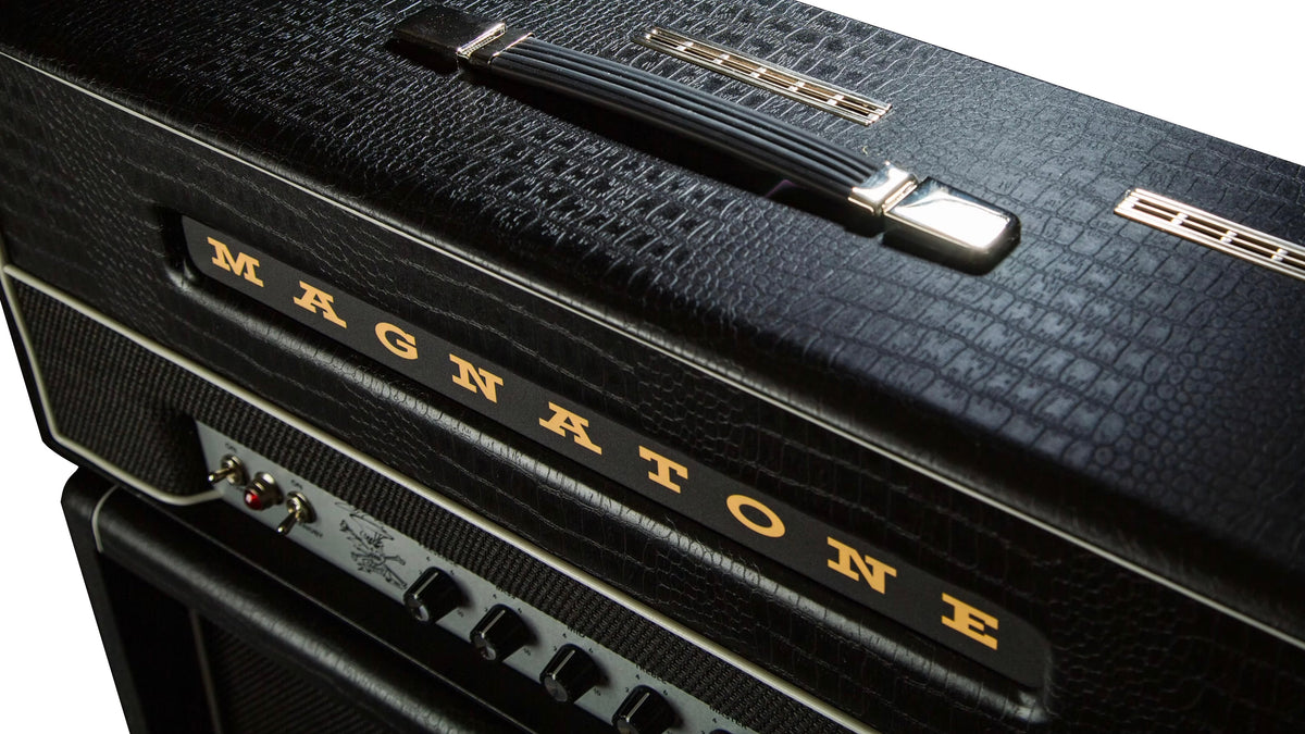 Magnatone SL-100 Slash Signature Blackout 100w Head and Slash 4x12 Extension Cab #7093/#7483