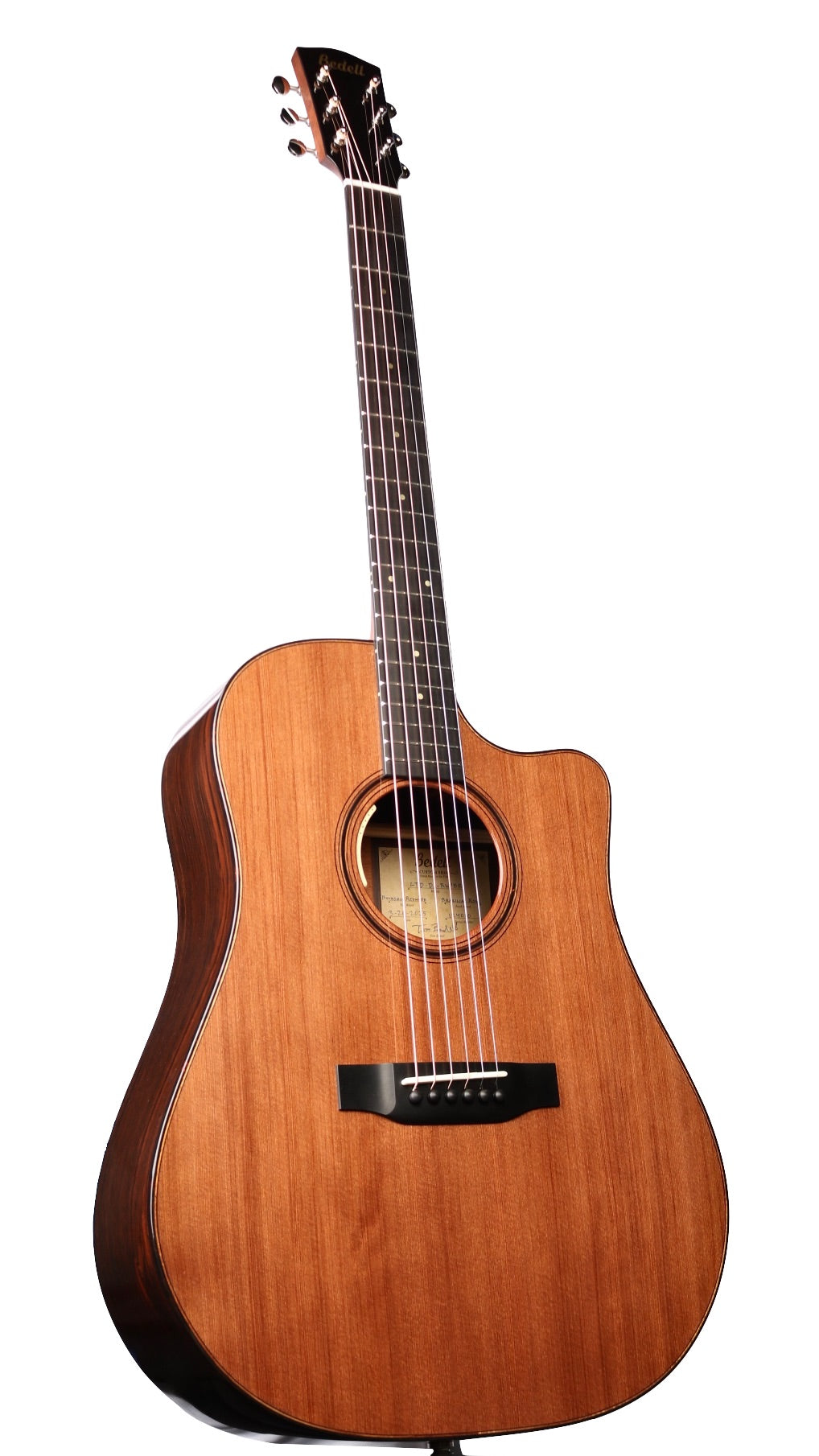 DMC Quetzal ケツァール　Revival Series Bedell Limited Edition Dreadnought Cutaway Buckskin Redwood