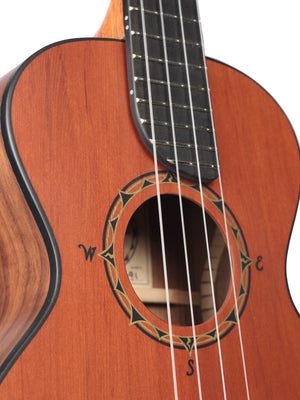 Compass Rose Ukulele Redwood / Walnut #6091