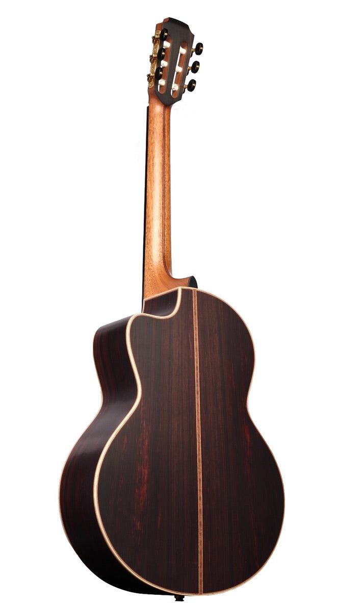 Lowden S50J Nylon Jazz Sinker Redwood / East Indian Rosewood Upgraded with GL Leaf Inlays and 38 Style Abalone Purfling #27709 - Lowden Guitars - Heartbreaker Guitars