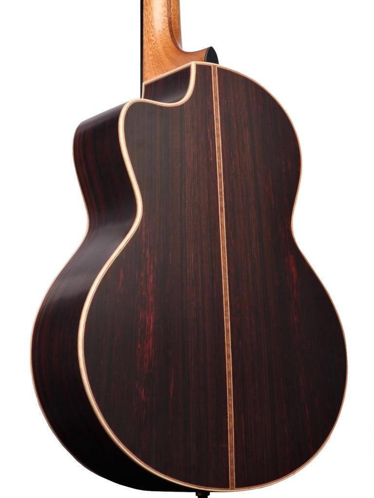 Lowden S50J Nylon Jazz Sinker Redwood / East Indian Rosewood Upgraded with GL Leaf Inlays and 38 Style Abalone Purfling #27709 - Lowden Guitars - Heartbreaker Guitars