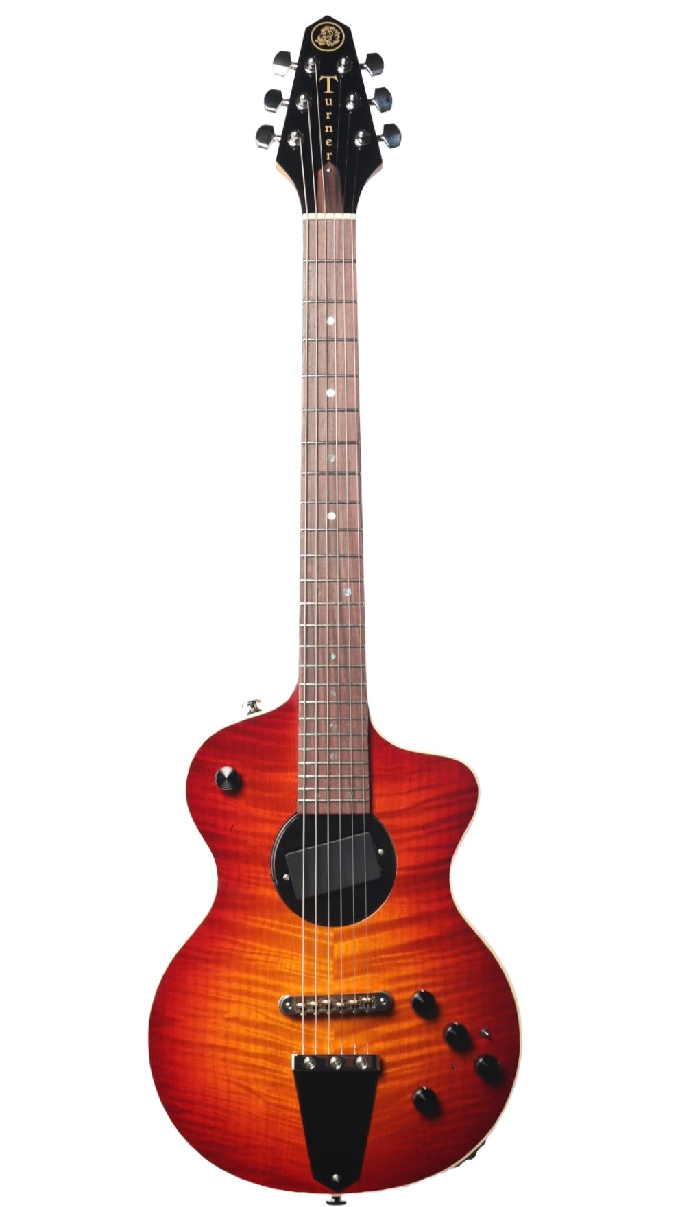 Rick Turner Model 1 Custom Cherry Burst Figured Maple Top w/ Full Electronics Package #6208