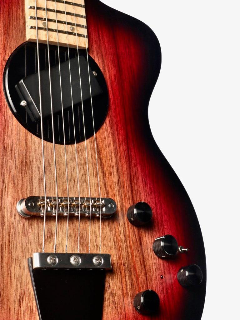 Rick Turner Model 1 Ltd. Edition Satin Black Acacia Burst "Heartbreaker Featherweight" #15 - Rick Turner Guitars - Heartbreaker Guitars