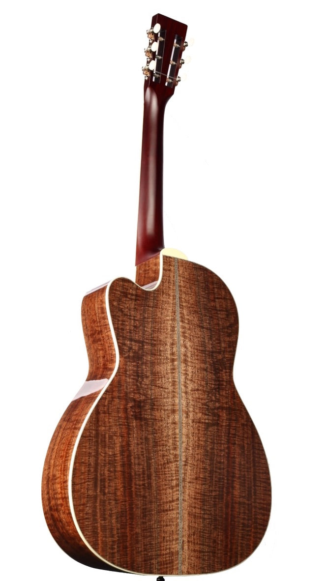 Santa Cruz OO Custom Cutaway Bearclaw Italian Spruce / Highly Figured Walnut #1255
