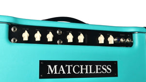 IN STOCK! 2024 Matchless HC-30 Head + ESD212 Cabinet Turquoise / Silver