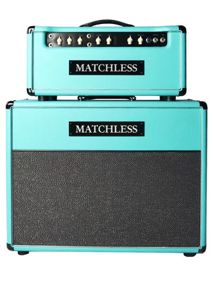 IN STOCK! 2024 Matchless HC-30 Head + ESD212 Cabinet Turquoise / Silver