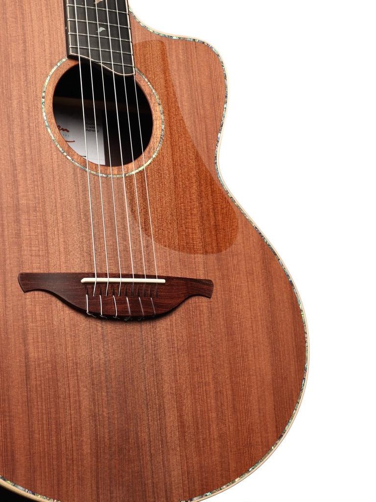 Lowden S50J Nylon Jazz Sinker Redwood / East Indian Rosewood Upgraded with GL Leaf Inlays and 38 Style Abalone Purfling #27709 - Lowden Guitars - Heartbreaker Guitars