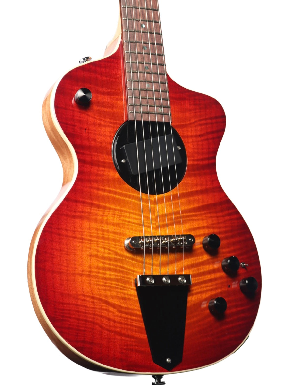 Rick Turner Model 1 Custom Cherry Burst Figured Maple Top w/ Full Electronics Package #6208