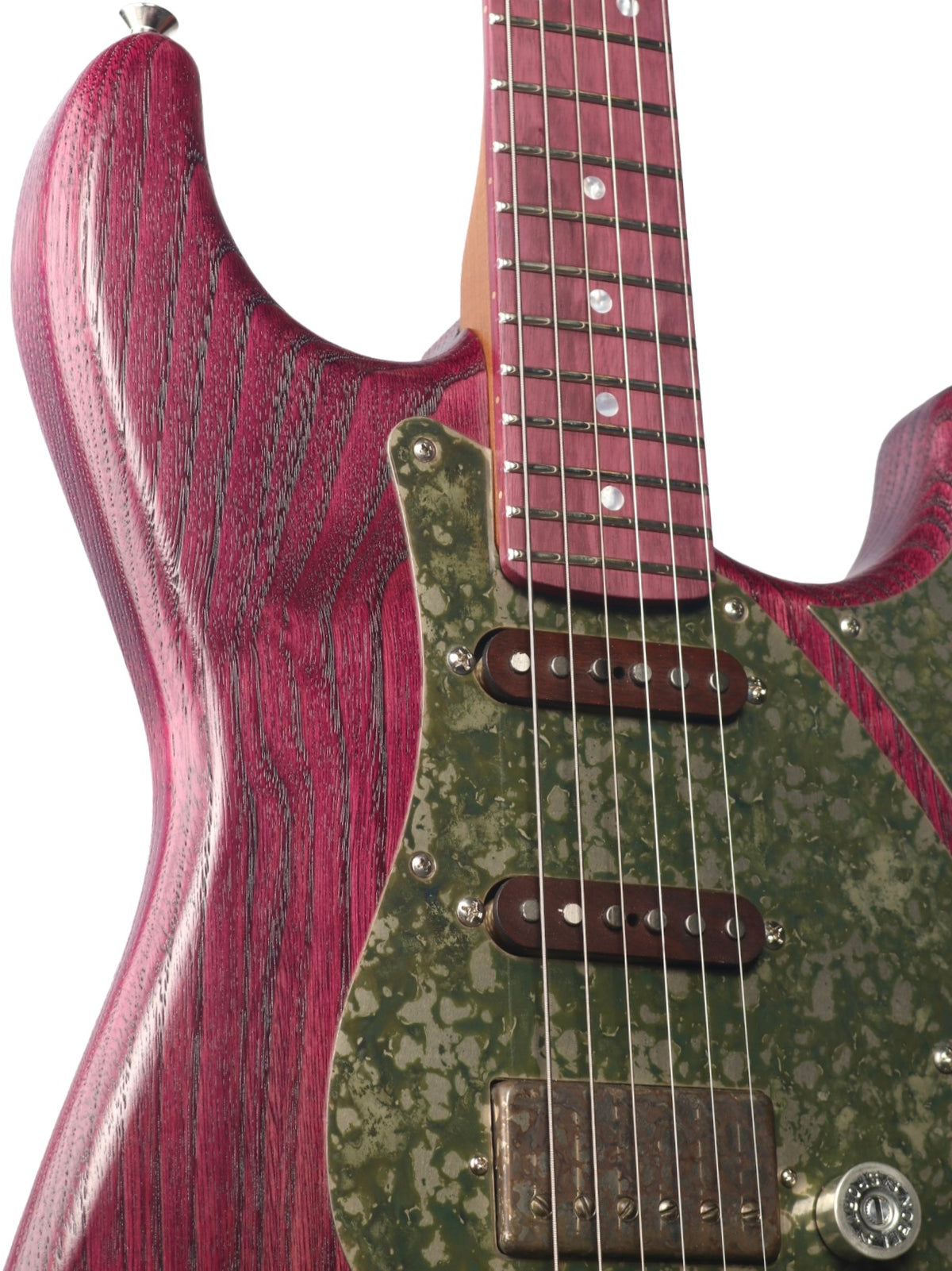 Paoletti Alfa Amaranth Chianti Wine HSS with Walnut Pickups #313426