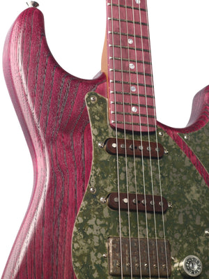 Paoletti Alfa Amaranth Chianti Wine HSS with Walnut Pickups #313426