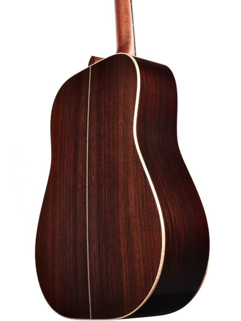 Huss and Dalton Custom D-RH Dreadnought Curly Redwood / East Indian Rosewood #6264