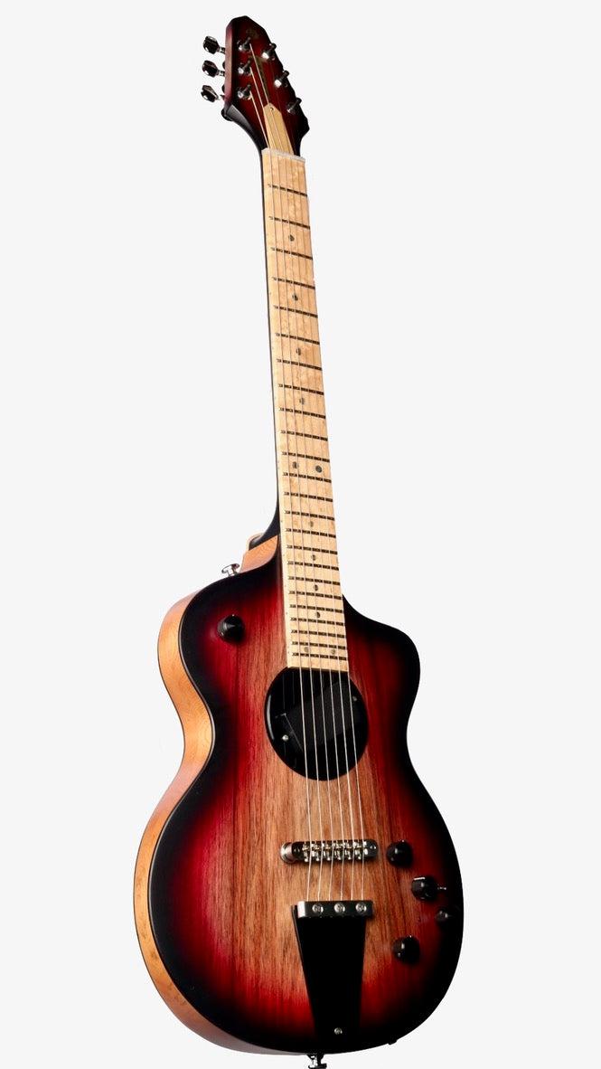 Rick Turner Model 1 Ltd. Edition Satin Black Acacia Burst "Heartbreaker Featherweight" #15 - Rick Turner Guitars - Heartbreaker Guitars